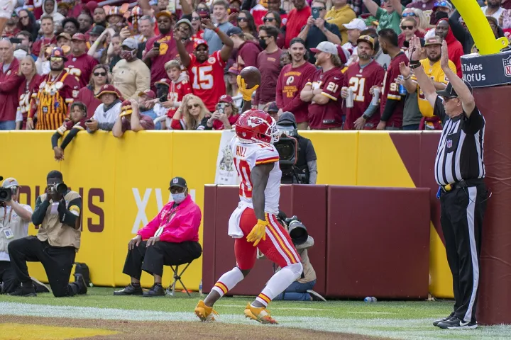 Tyreek Hill TD vs WFT OCT2021