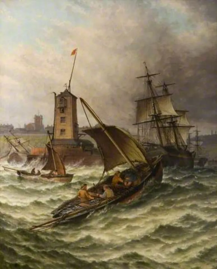 Old south pier (Mark Thompson, 1850)