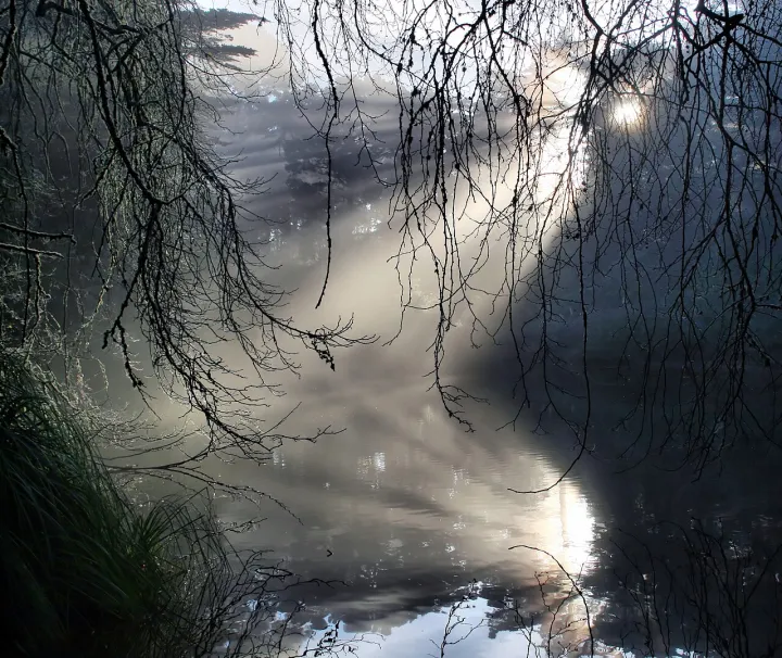 Crepuscular rays with reflection in GGP