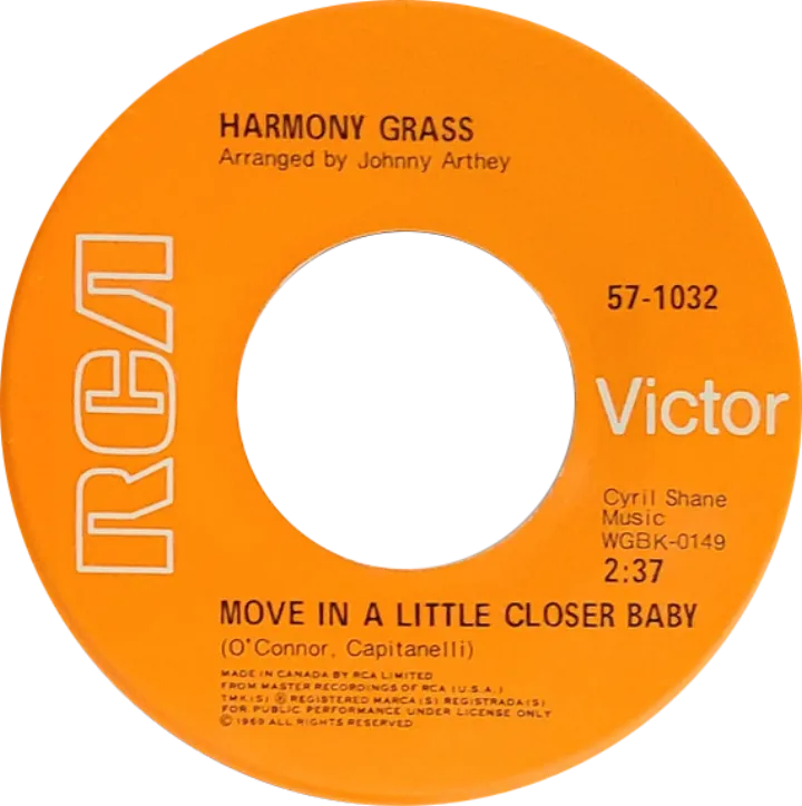 Move in a little closer baby harmony grass Canadian single