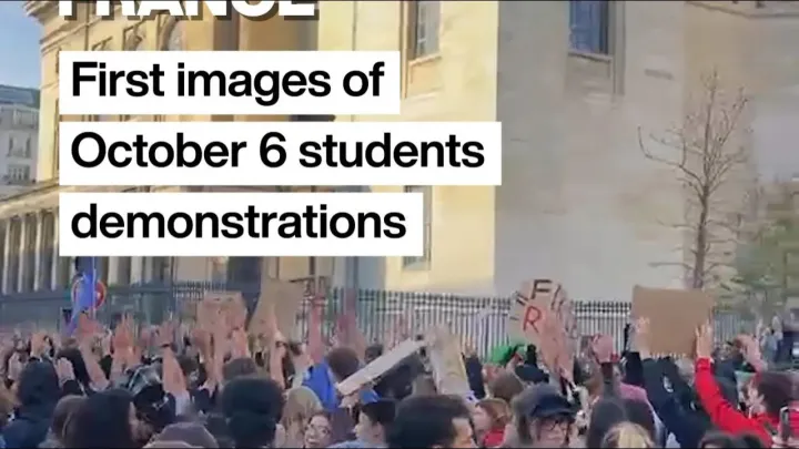 Student protests: First images from demonstrations in Paris • FRANCE 24 English