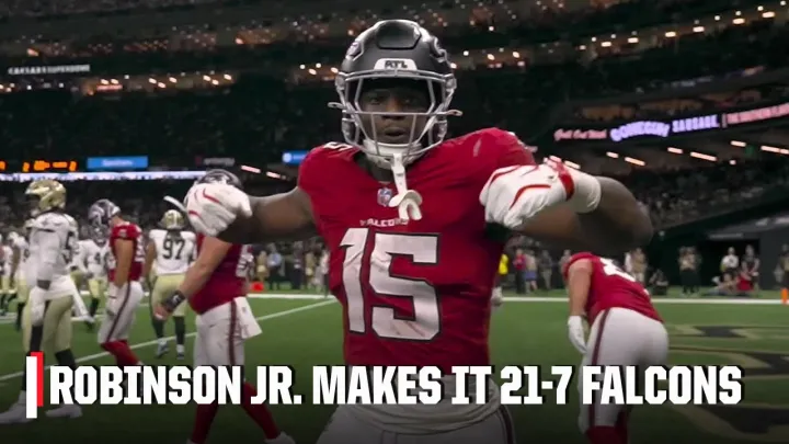 Brian Robinson Jr. dives into end zone to extend Falcons’ lead | NFL on ESPN