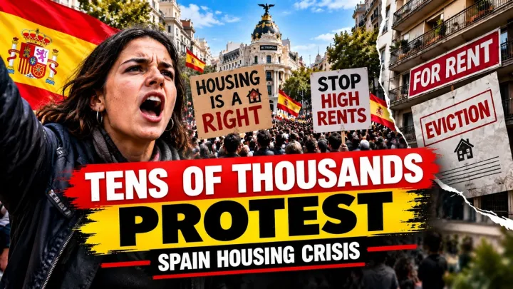 Tens of Thousands Protest Housing Crisis in Spain | Mass Demonstrations Explained