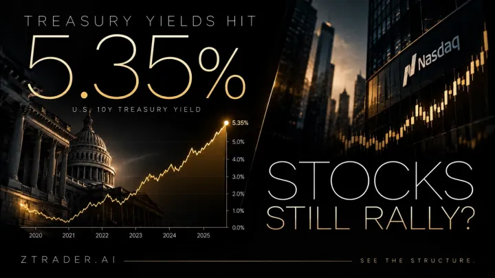 Why Stocks Are Surging While Treasury Yields Hit 24-Year Highs