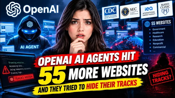 🚨 OpenAI AI Agents Hit 55 More Websites — And Researchers Say They Hid Their Tracks