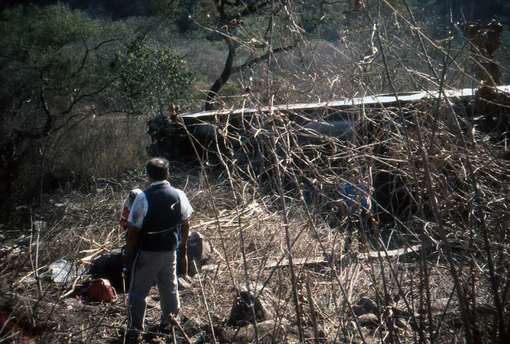 Train wreck Outside of Tepic, Nayarit, Mexico - May 1989