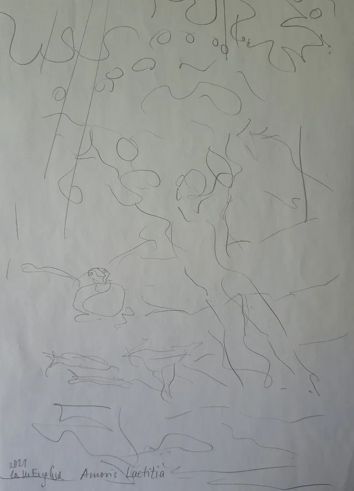 Amoris Laetitia 2021, Bleistift auf Papier 30x21