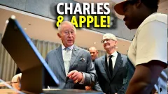 King Charles looks CHIPPER as he launches Apple X King's Trust Creative Minds Labs 