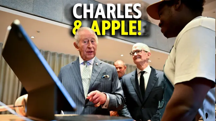 King Charles looks CHIPPER as he launches Apple X King's Trust Creative Minds Labs 