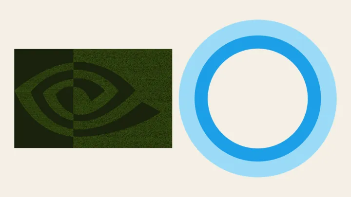 NVIDIA; Microsoft logos