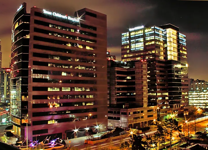 Texas Childrens Hospital Houston at Night