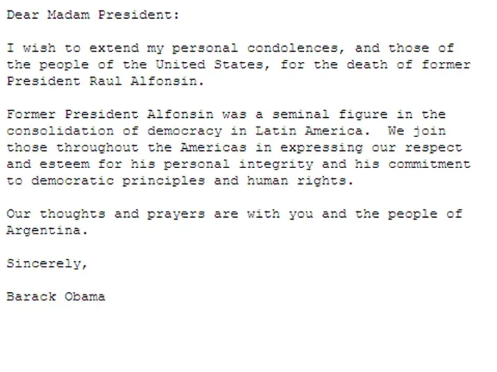 Condolenciasobama