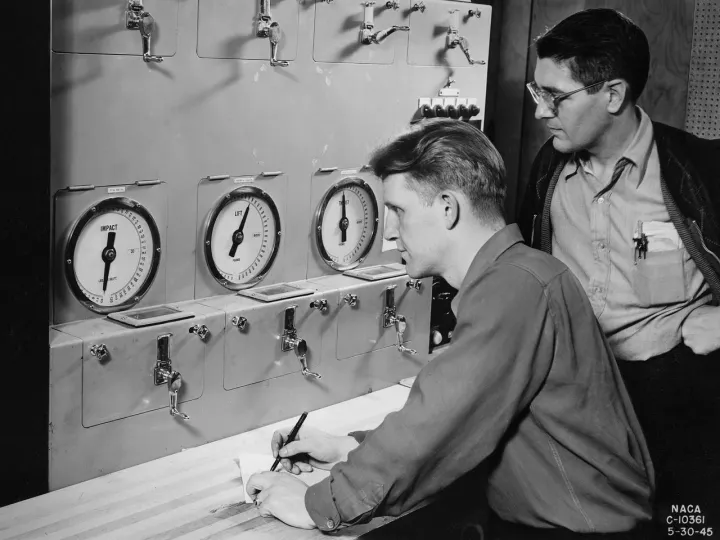 Altitude Wind Tunnel Control Room, NASA