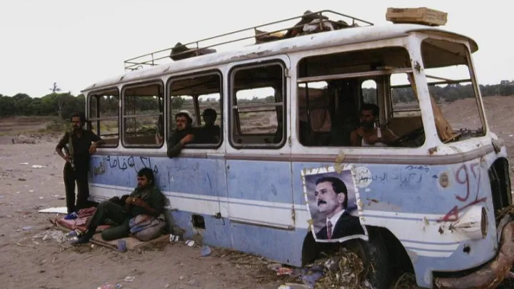 Soldiers of the government Yemen's army during civil war against southern separatists