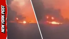Smoke Rises From Russian Yandex Data Hub Following Ukrainian Drone Strike