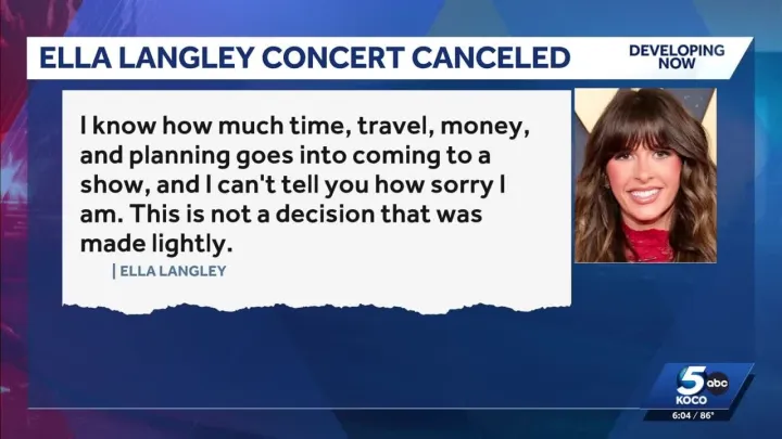 Ella Langley's Tulsa concert canceled due to security threat