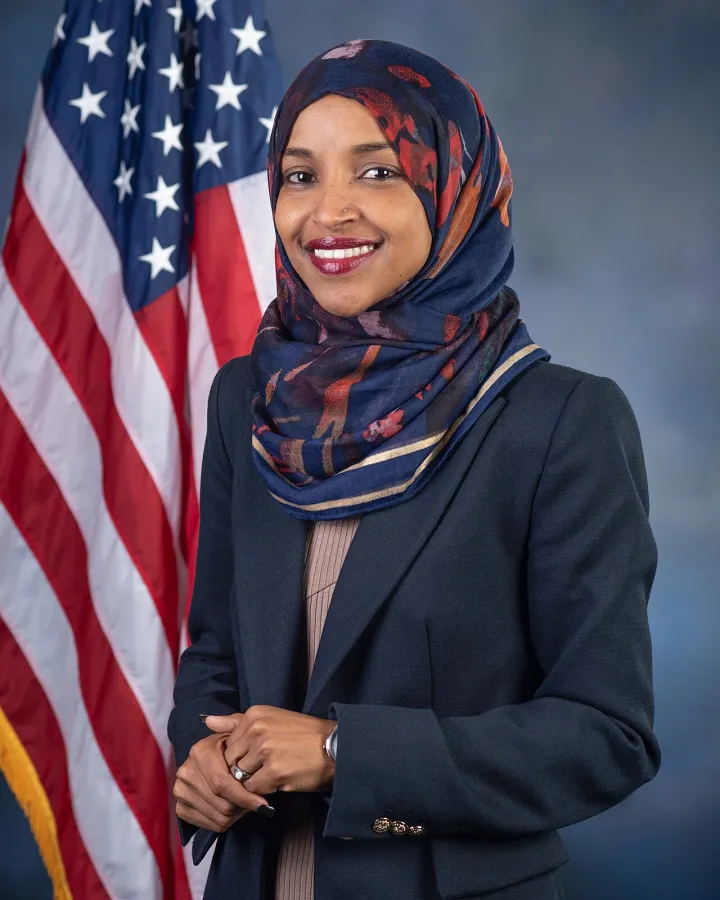 Ilhan Omar votes in Minneapolis