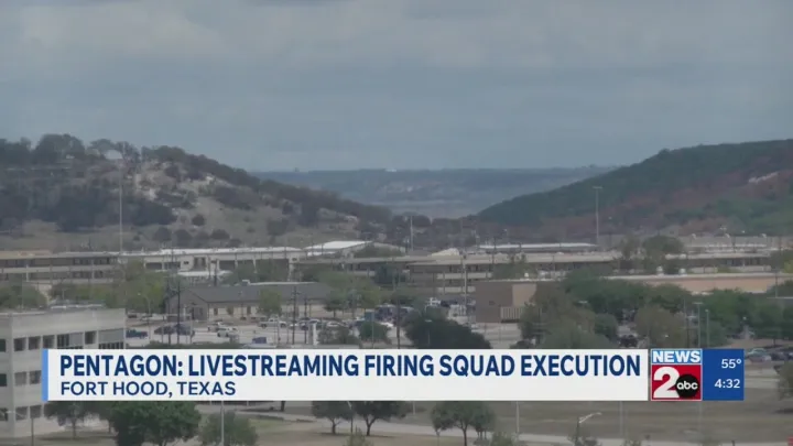 Pentagon plans to livestream firing squad execution