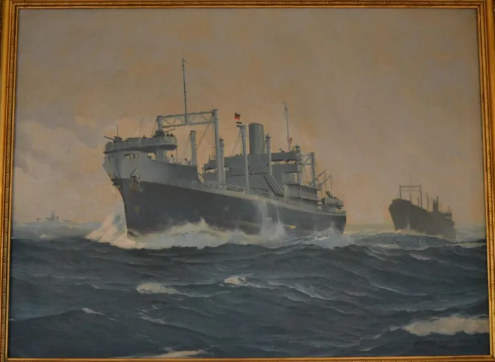 Two Merchant Ships at Sea