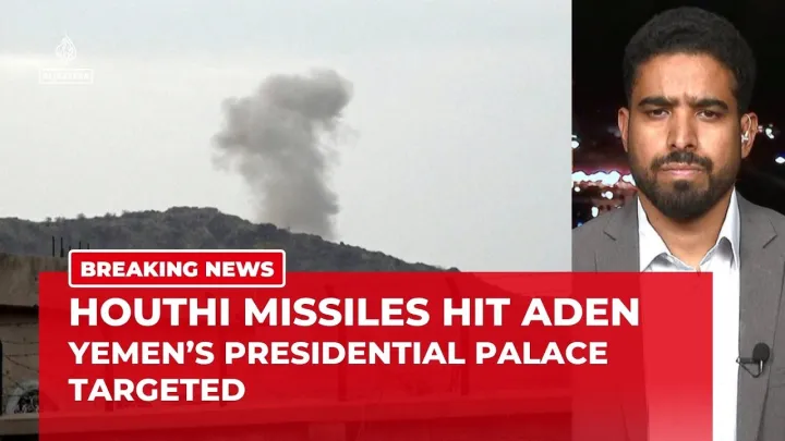 Houthis strike Yemen's presidential palace in Aden, killing two bodyguards