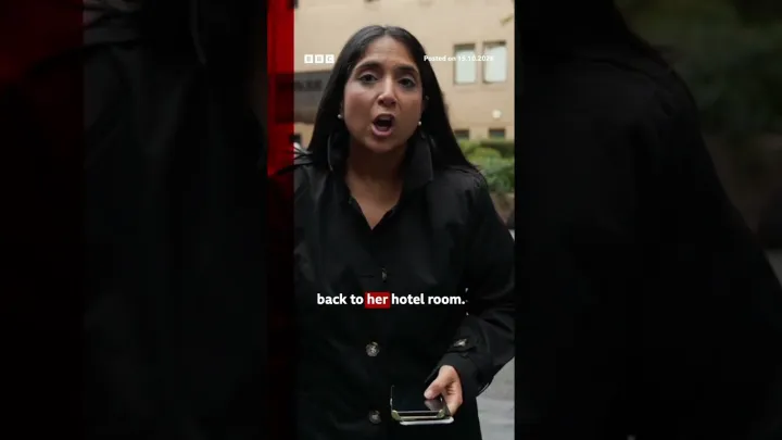 Russell Brand accuser says he raped her in hotel room after a show. #BBCNews