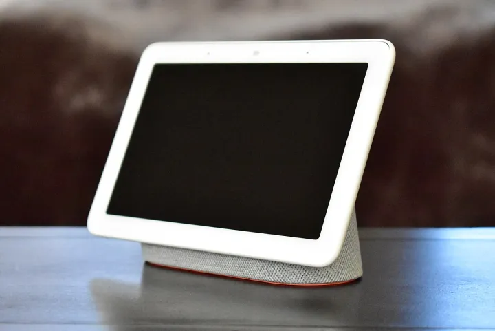 Google Home Hub on table
