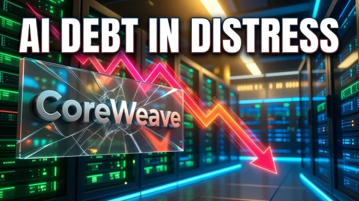 CoreWeave's Debt Insurance Hits Distress Levels — What It Means for AI Stocks