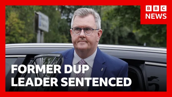 Former DUP leader Jeffrey Donaldson sentenced for child sex abuse | BBC News
