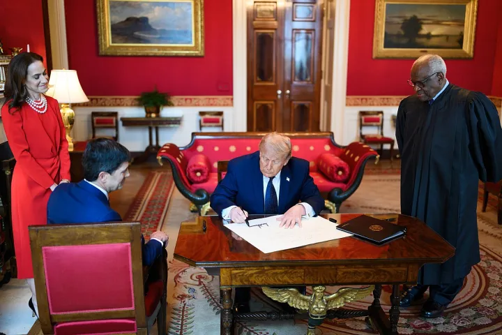 Swearing-in ceremony for Federal Reserve Chair Kevin Warsh at the White House, Friday, May 22, 2026 - 1