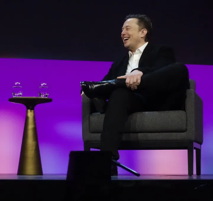 Happy Elon Musk