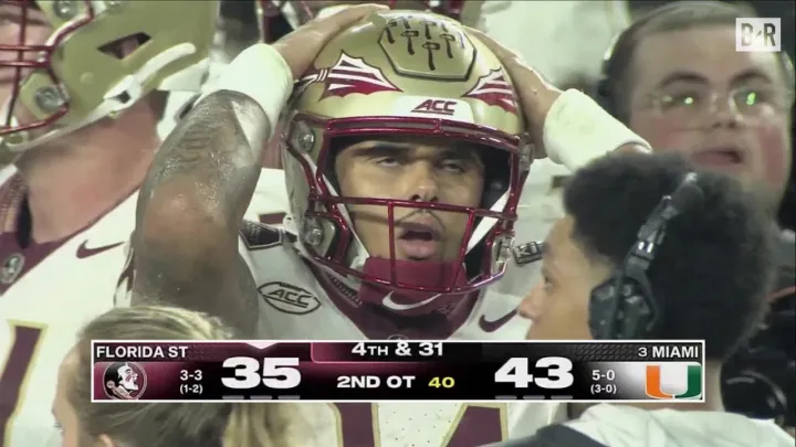 Florida State Nearly Takes Down No. 3 Miami On Back-To-Back Hail Marys