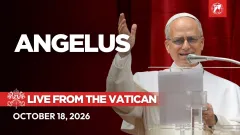 LIVE: Pope Leo XIV Prays the Sunday Angelus After His Surgery | Vatican | October 18, 2026