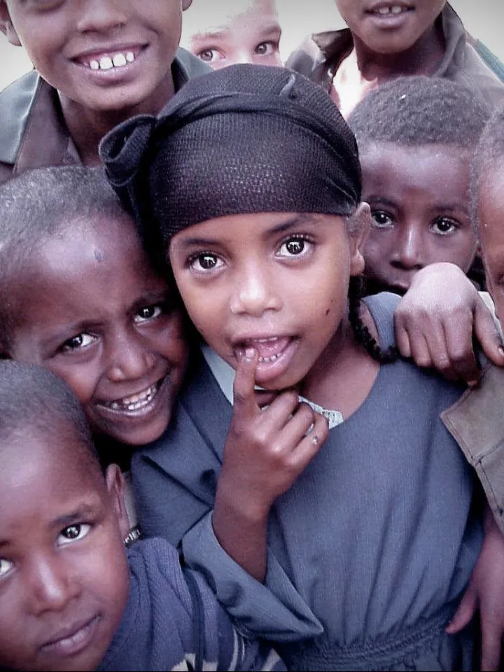 Children mostly from Ethiopia