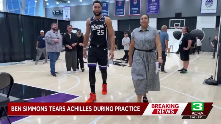 Kings' Ben Simmons suffers torn Achilles during practice, will undergo surgery