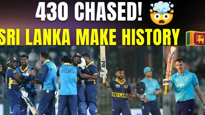 UNBELIEVABLE! 😱 Sri Lanka Chase Down the 2nd-Highest ODI Total in History Against England
