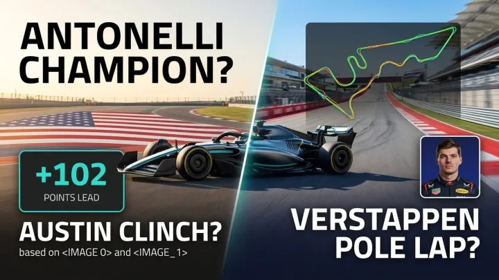 Can Antonelli Clinch the 2026 F1 Title in Austin? US GP Preview + Verstappen’s Pole Lap