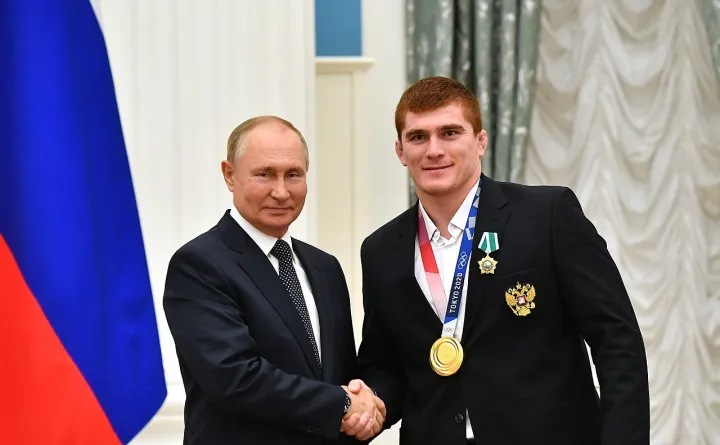 Putin and Musa Evloev 2021