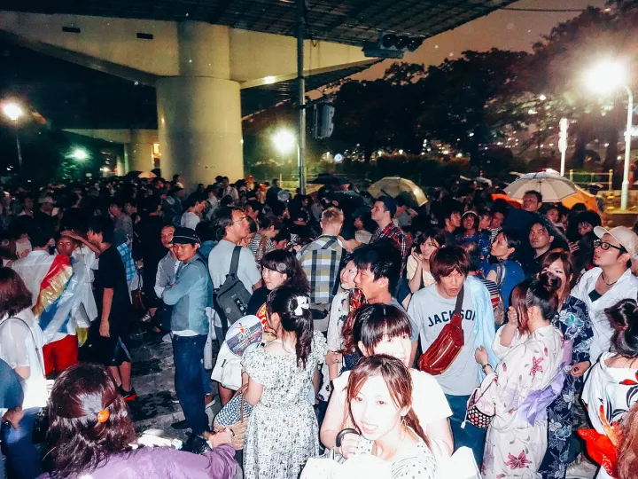 The 36th Sumidagawa Fireworks Festival Canceled Due to Rain (15756119570)