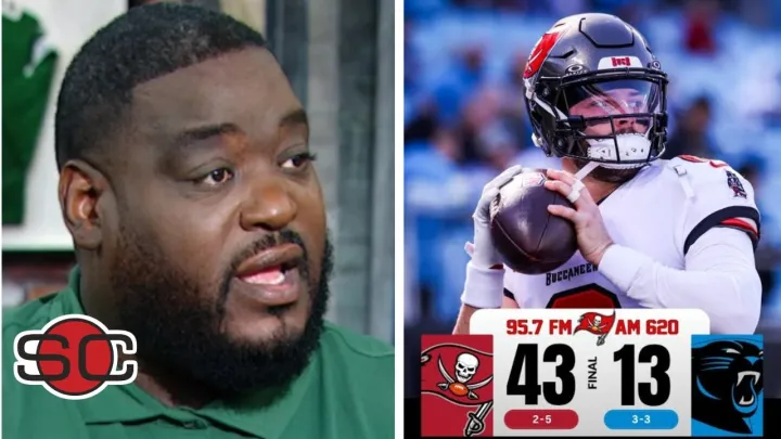 "Baker Mayfield is BACK" – ESPN reacts to Buccaneers' DOMINANT 43–13 win over Panthers NFL Week 7