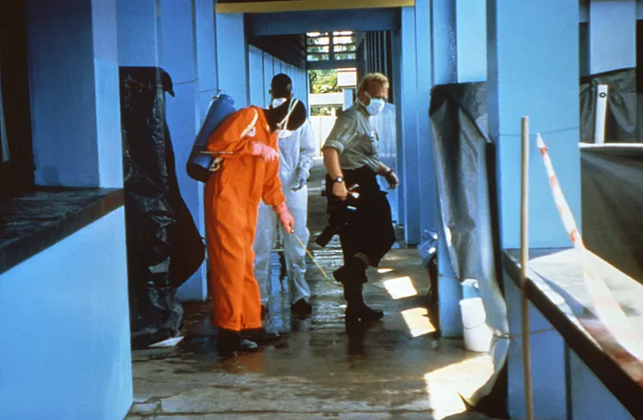 Disinfection Ebola outbreak 1995