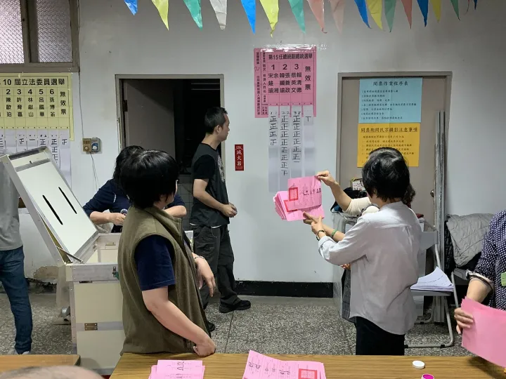 Vote counting begins in Taiwan's 2020 general election