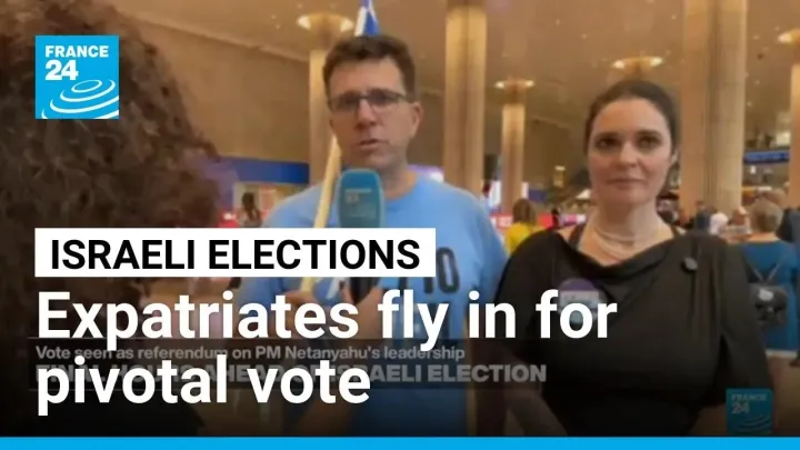Tens of thousands of Israelis living abroad expected to fly in for pivotal vote • FRANCE 24