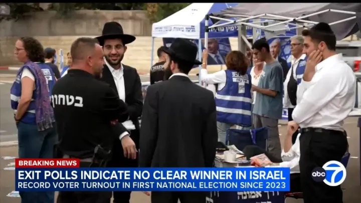 No clear winner yet after polls close in Israeli elections, exit polls indicate