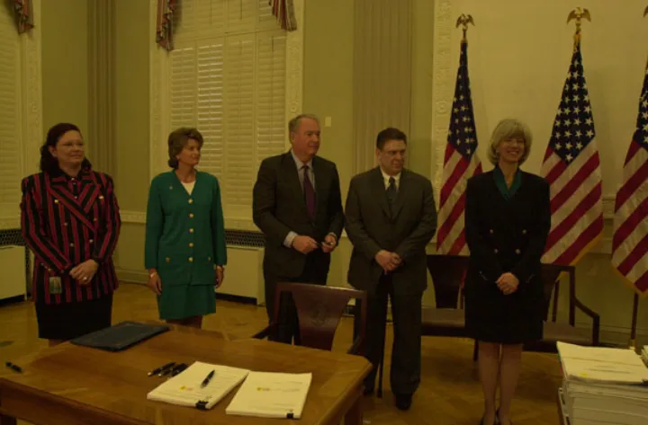 Department of Interior signing event for Trans-Alaska Pipeline System federal grant of right-of-way renewal