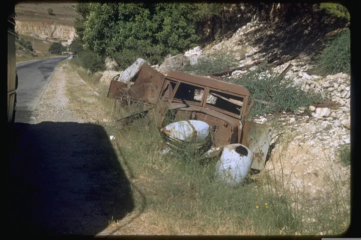 1948 Arab-Israeli War wreck1950