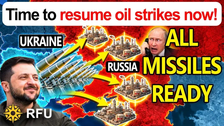Ukraine to resume massive strikes on Russian oil as Putin begs Trump for help