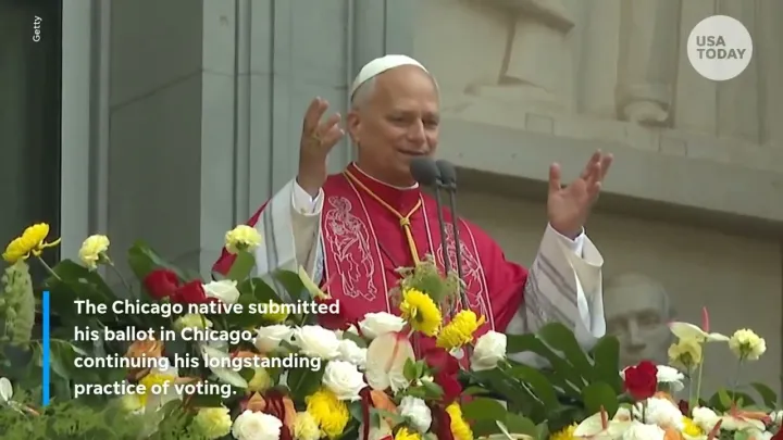 Pope Leo submitted his mail-in ballot in Chicago for midterm elections