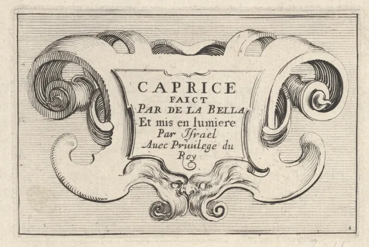 Plate 1: cartouche series title