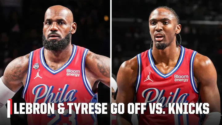 LeBron James & Tyrese Maxey lead 76ers to NBA Cup victory over the defending champs 😤 | NBA on ESPN