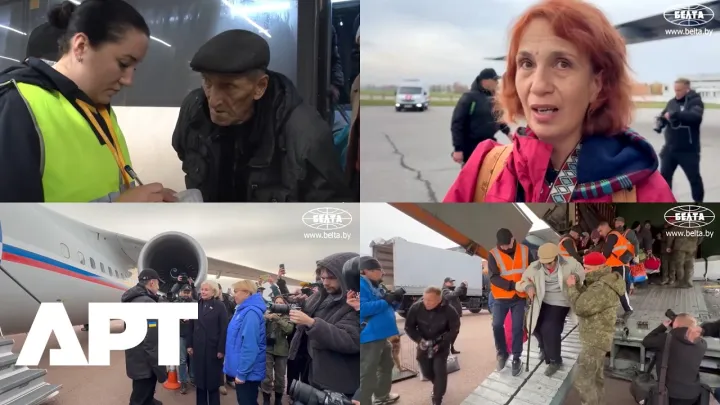 Ukraine's Oleshky Evacuees Reach Belarus After Flight From Russia Under Local Ceasefire | APT